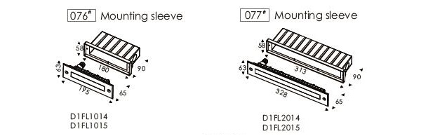 24V جهد ​​منخفض أو 110 ~ 240VAC Linear Stair Outdoor Lighting White Print Glass Soft Beam 195mm 3
