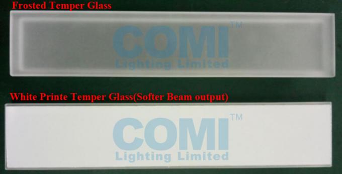 24V جهد ​​منخفض أو 110 ~ 240VAC Linear Stair Outdoor Lighting White Print Glass Soft Beam 195mm 4