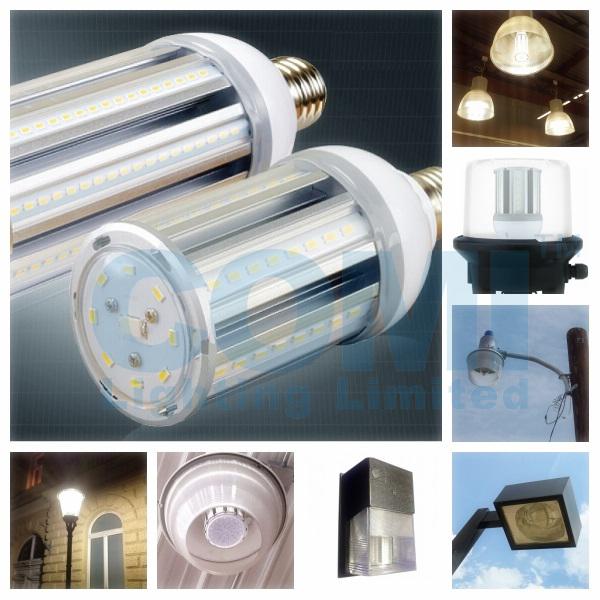 10W E26 / E27 IP64 LED Corn Light 1180LM for 40W HID Replacement Post Top Lamp