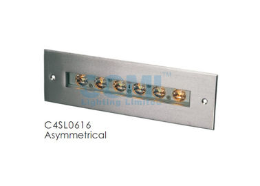 C4SL0616 C4SL0618 6 * 2 W إضاءة خطية LED غير متناظرة تحت الماء مع كم تركيب ، مصابيح LED لحمام السباحة