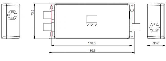 RGBW 4 قنوات DMX512 جهاز فك الشفرة الناتج تصنيف خارجي IP67 مقاوم للماء بحد أقصى 720 واط 0