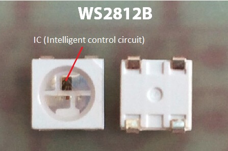 5VDC WS2812B أضواء شريطية LED رقمية قابلة للعنونة 30 بكسل / M و 30 LEDs / M. 2