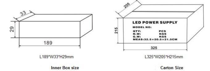 30W IP67 مقاوم للماء LED امدادات الطاقة صغيرة الحجم الألومنيوم الإسكان 170 ~ 250VAC المدخلات 2