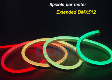 WS2812 قبة قابلة للبرمجة DMX رقمية بكسل LED نيون قطاع 12W / M 60LEDs / م