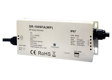 12-36VDC 4 قنوات تحكم LED ، RF RGBW أدى ضوء المراقب وظائف مناطق متعددة